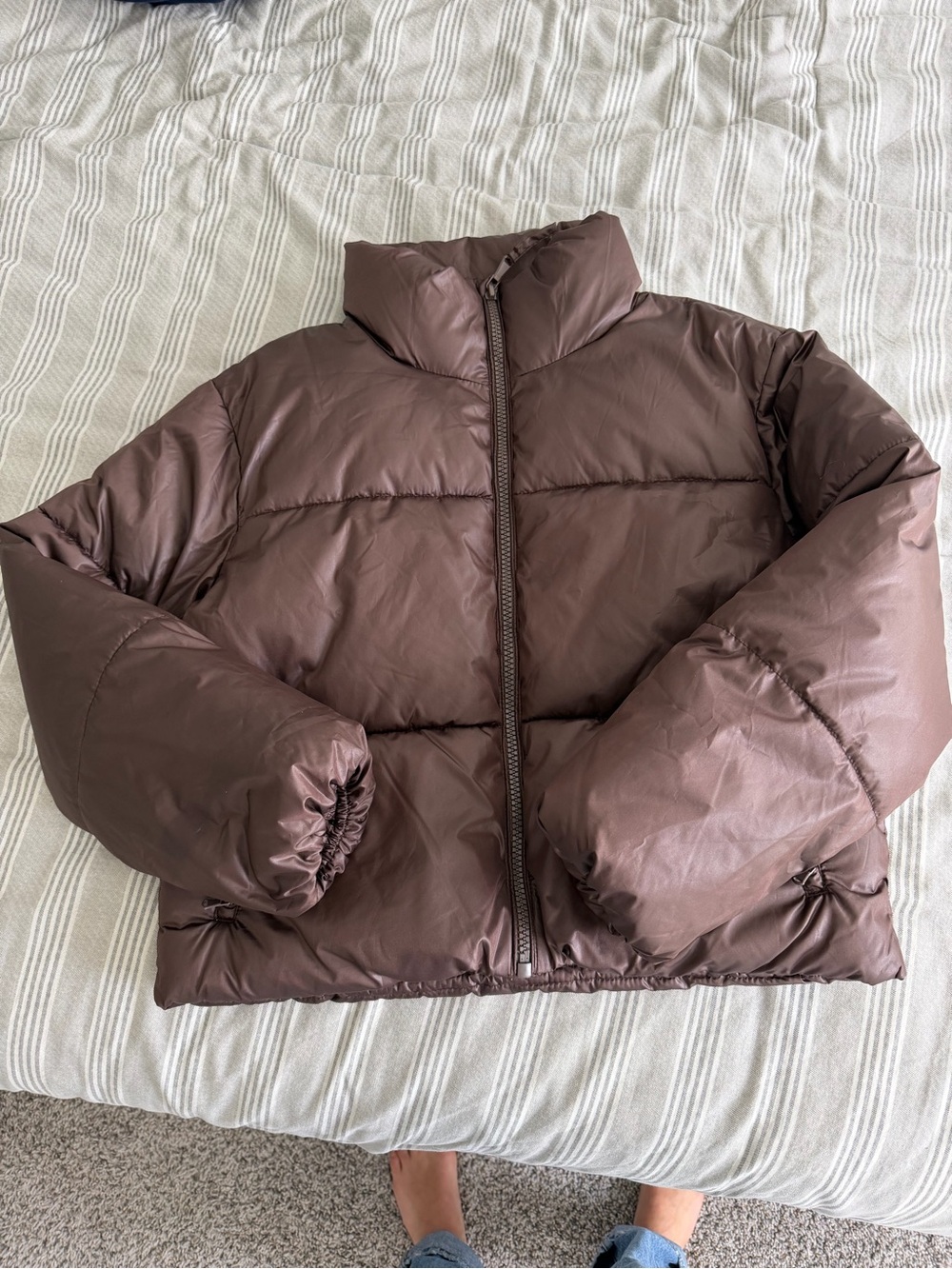 Old Navy Brown Puffer Jacket